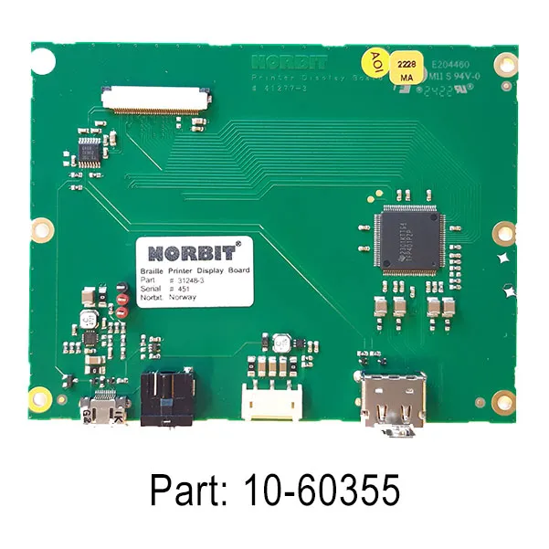 braillo-display-board-mk1-leiterplatte-touchscreen-ersatzteil image 1
