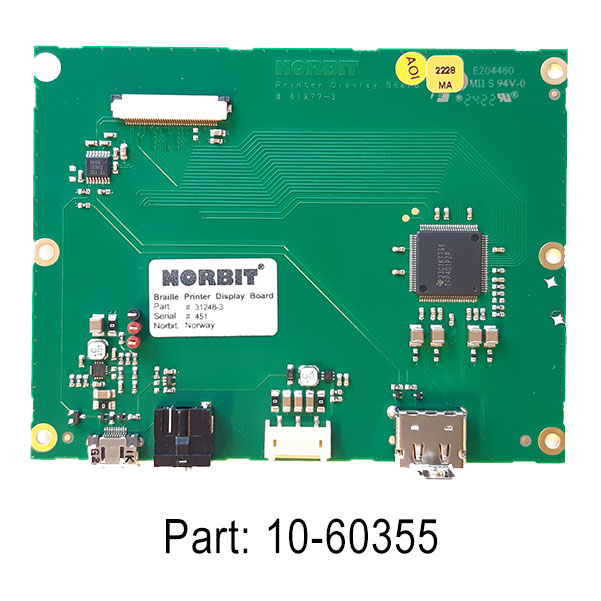 braillo-display-board-mk1-leiterplatte-touchscreen-ersatzteil image 1